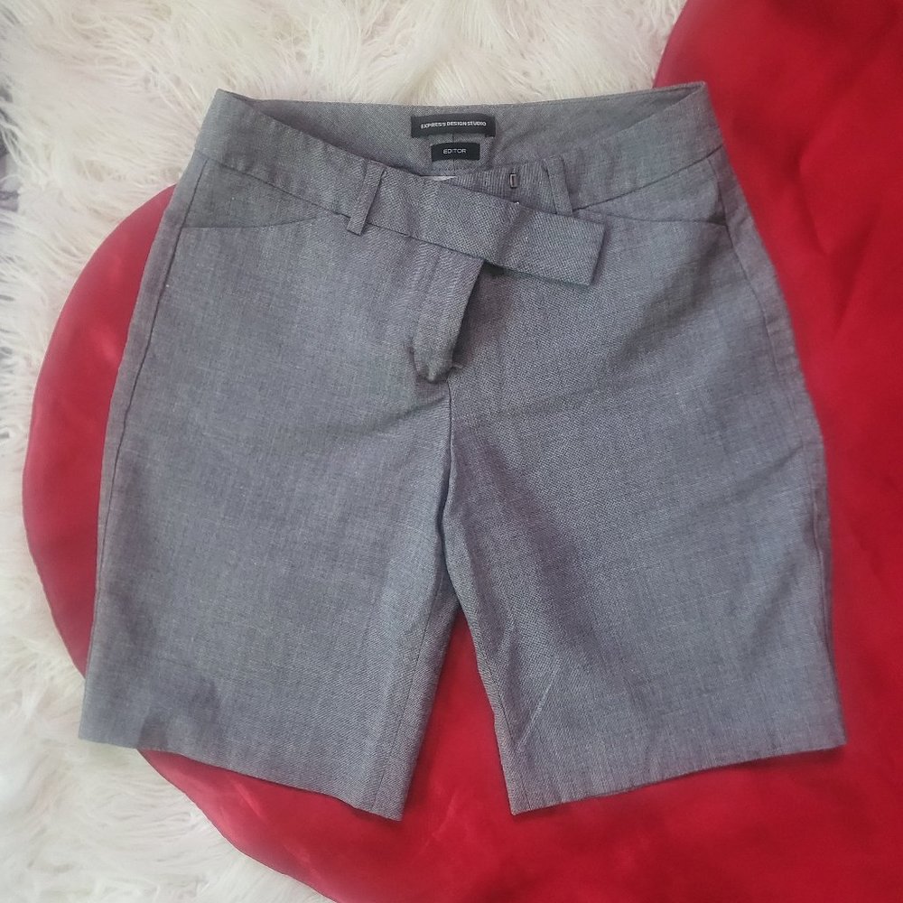 EXPRESS Grey Dress Shorts